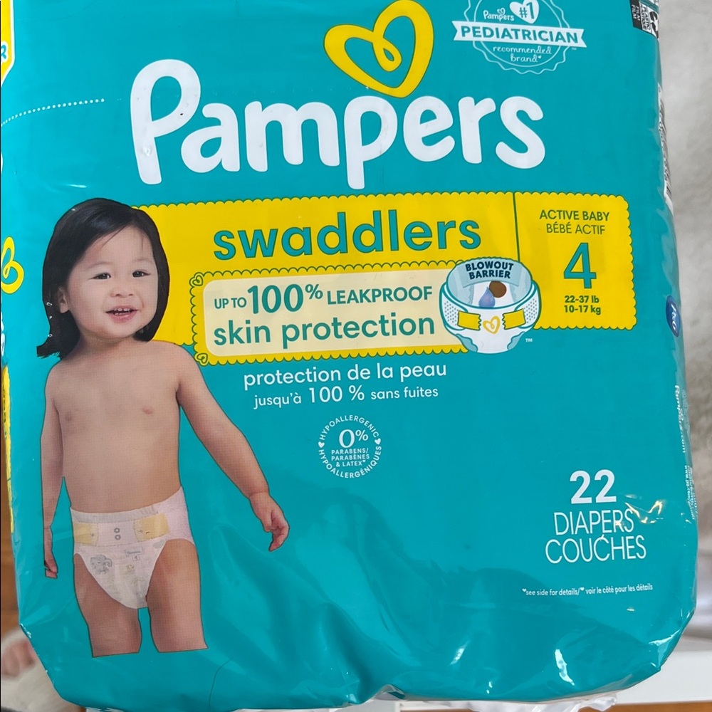 Swaddlers Diapers - Size 4, White